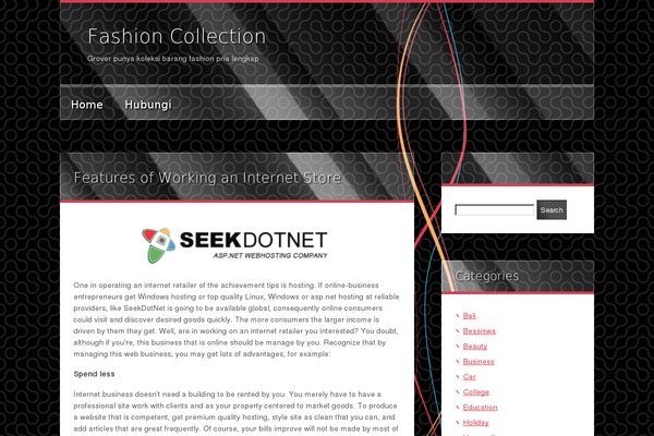 BlackMesa theme site design template sample