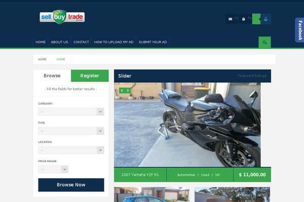 sellbuytrade.com.au site used Listings