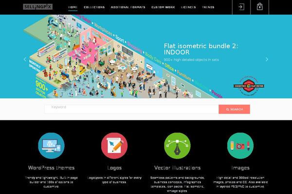 S theme site design template sample