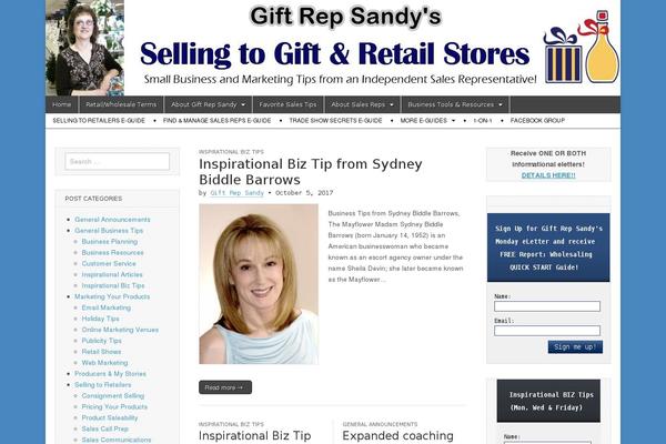 sellingtogiftshops.com site used Magazine Basic