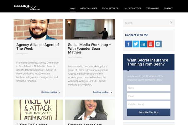 Central theme site design template sample