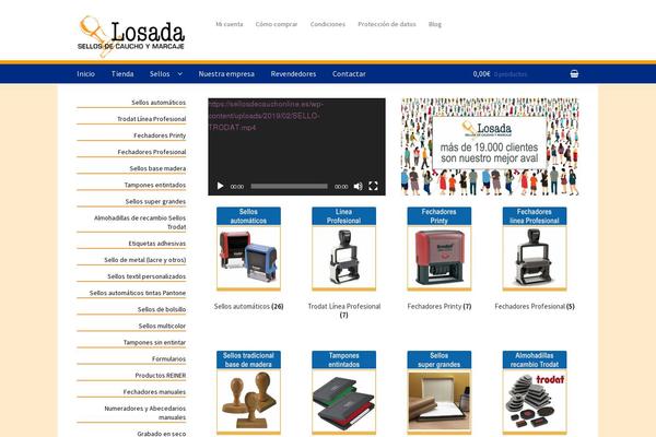 Storefront Child theme site design template sample