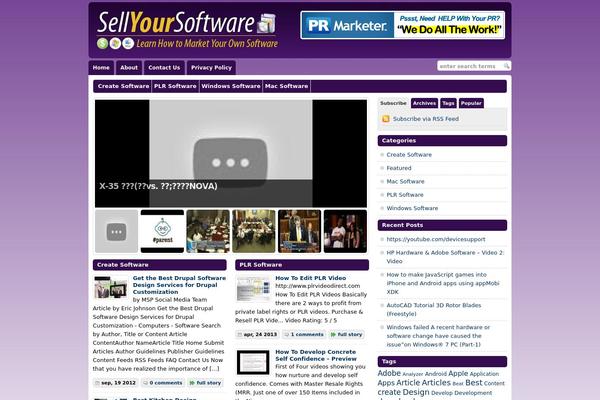sellyoursoftware.com site used Wp-chatter-prem