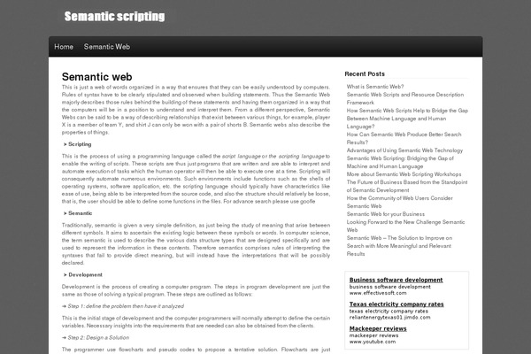 Neuro theme site design template sample