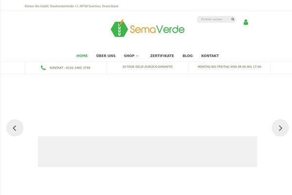 Organica theme site design template sample