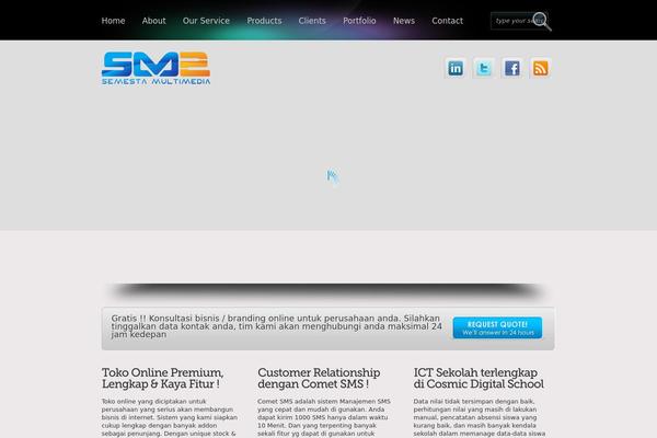 Boldy theme site design template sample