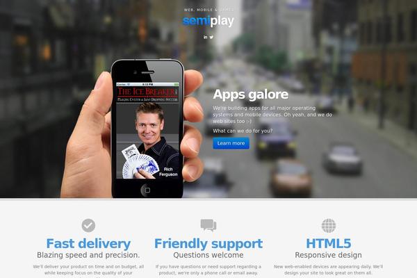 Petrichor theme site design template sample