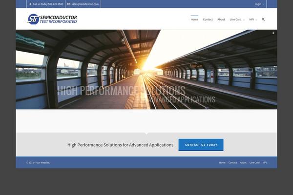 Highend theme site design template sample