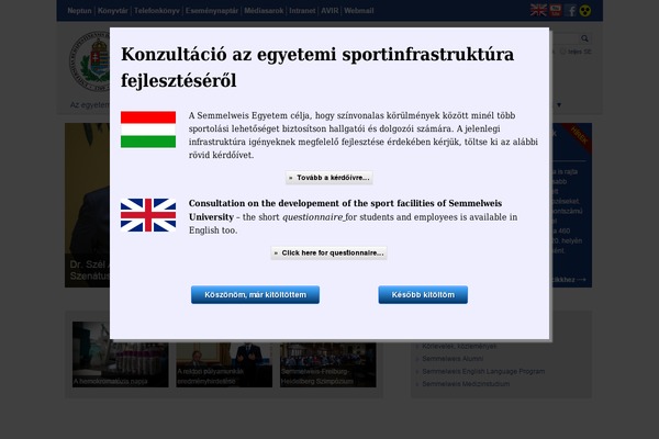 semmelweis-egyetem.hu site used Se_uj