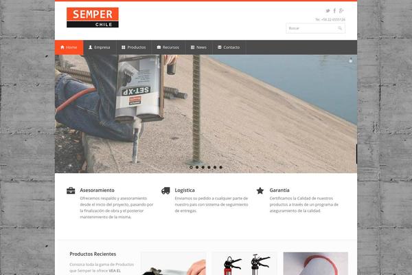 semperchile.com site used Semper