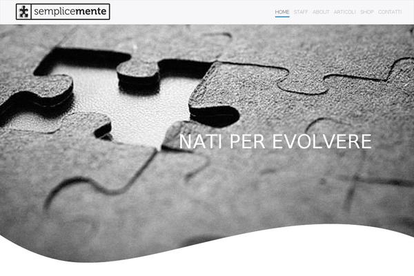 Semplicemente theme site design template sample