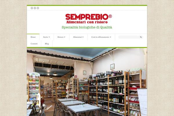 semprebio.net site used Organic Shop