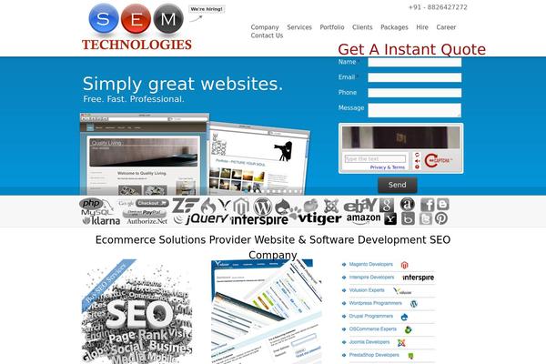 Site using Easy Contact Forms plugin
