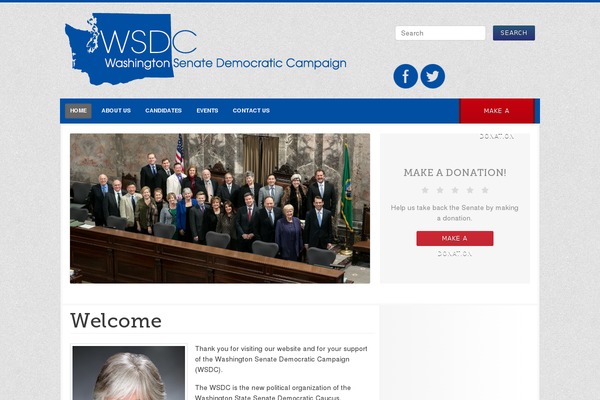 Campaign theme site design template sample