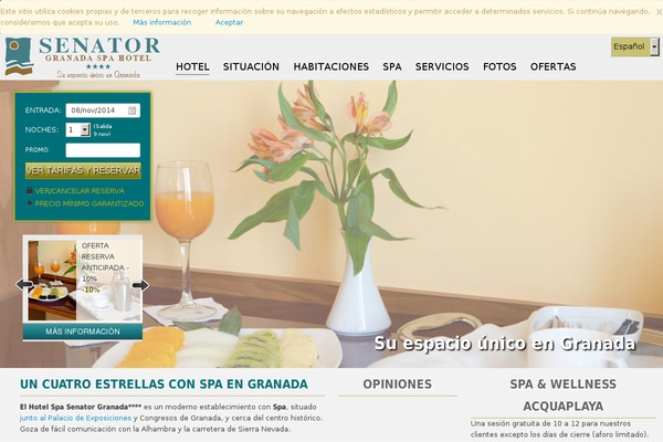 senatorgranadaspahotel.com site used Senator-granada-spa-hotel-2017