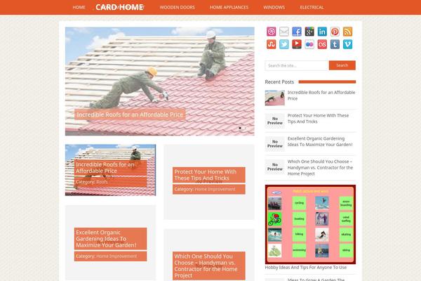 Flick theme site design template sample