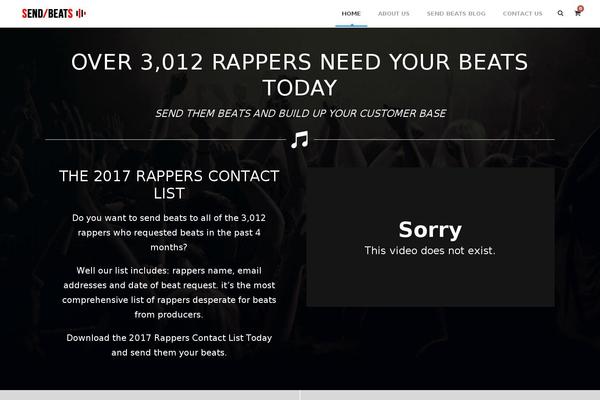 Infinite theme site design template sample