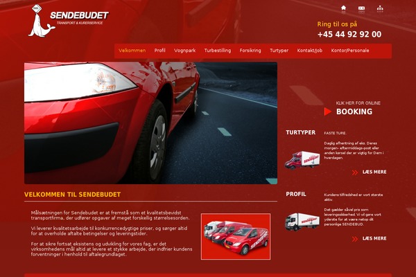 sendebudet.dk site used Iwp-responsive