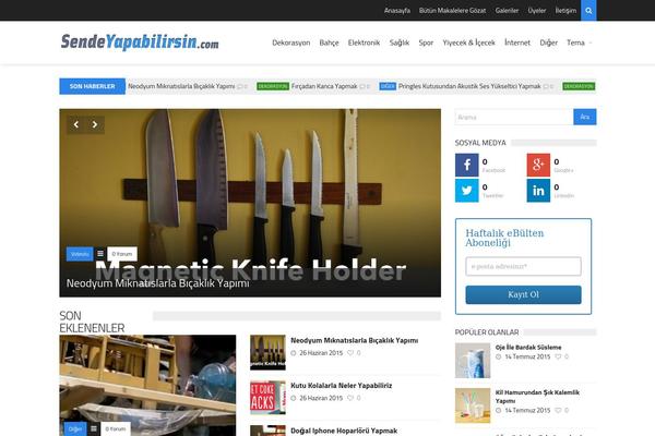 TrendyBlog theme site design template sample