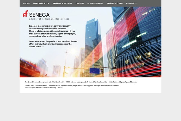 Seneca theme site design template sample