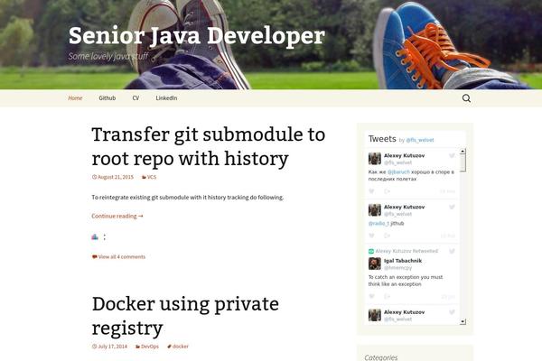 Site using Easy Twitter Feed Widget Plugin plugin