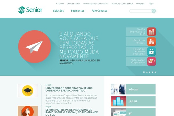 Senior theme websites examples