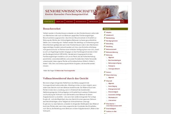 seniorenwissenschaften.de site used Blix_deutsch