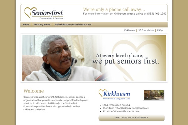 seniorsfirst theme websites examples