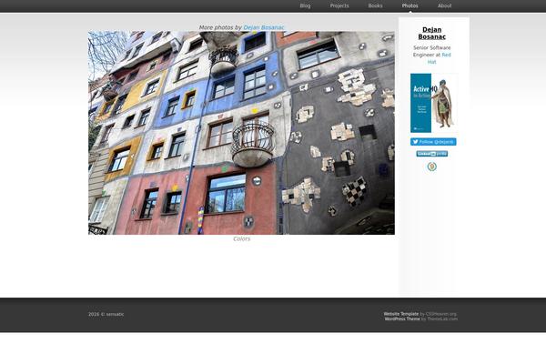Silverblog theme site design template sample