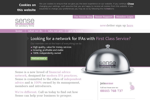 sense-network.co.uk site used Sense
