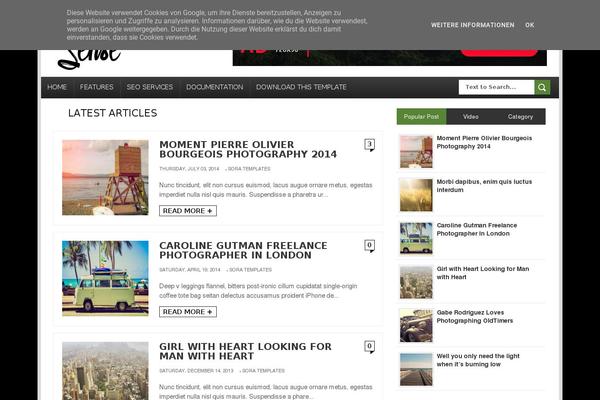 Caps theme site design template sample