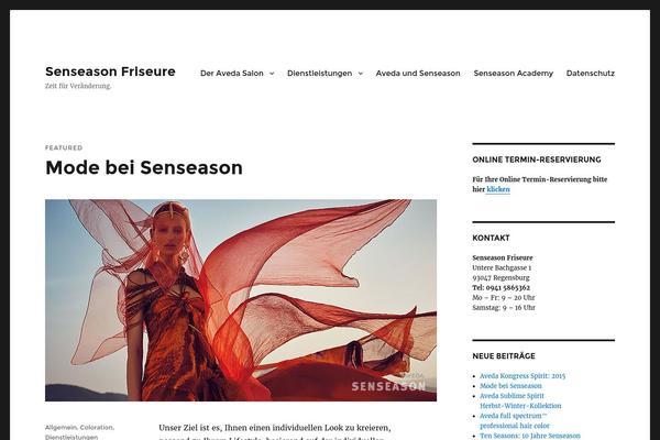 Twentysixteen-child theme site design template sample