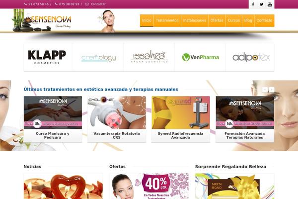 Envision Child theme site design template sample