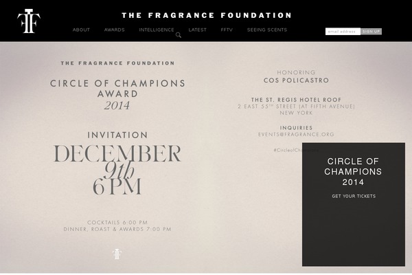 senseofsmell.org site used Fragrancefoundation