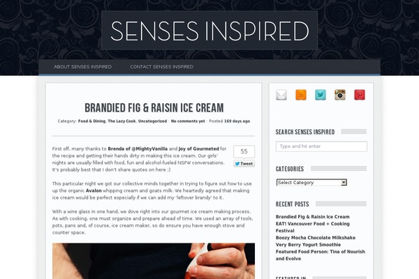 sensesinspired.com site used Paragraph