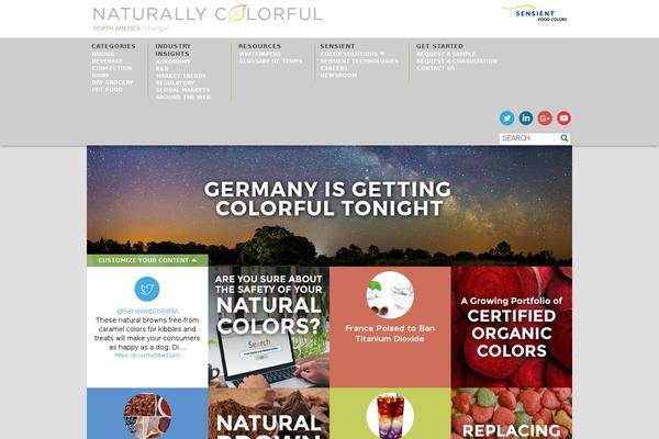 sensientfoodcolors.com site used HTML5 Blank