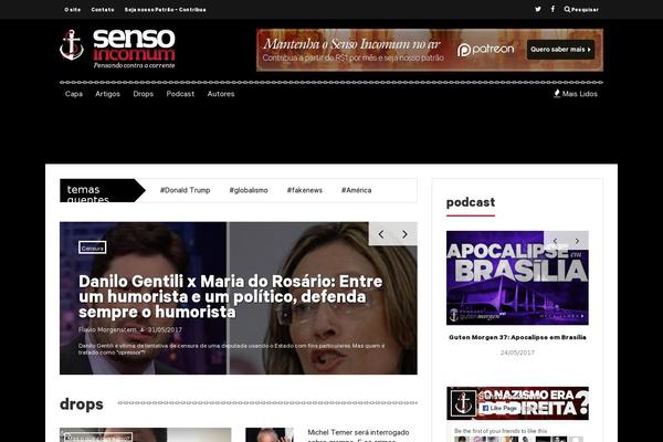 Site using Visucom-smart-sections plugin