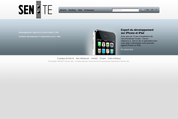 sente.ch site used Sente