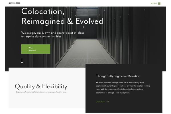 Sentinel theme site design template sample