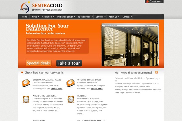sentracolo.net site used Purecorpwp