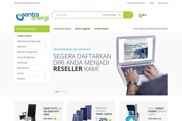 Electro theme site design template sample