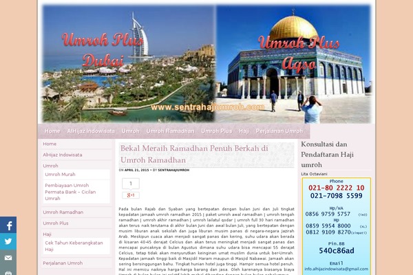 sentrahajiumroh.com site used Ranunculus