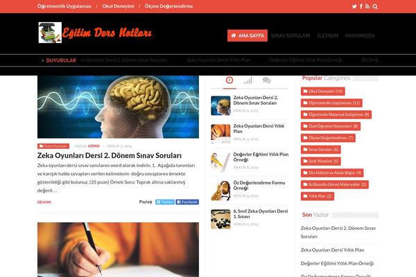 Falcon theme site design template sample
