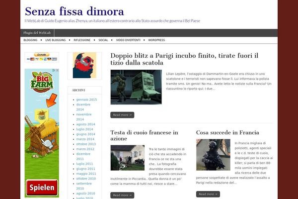 Magazine Basic theme site design template sample