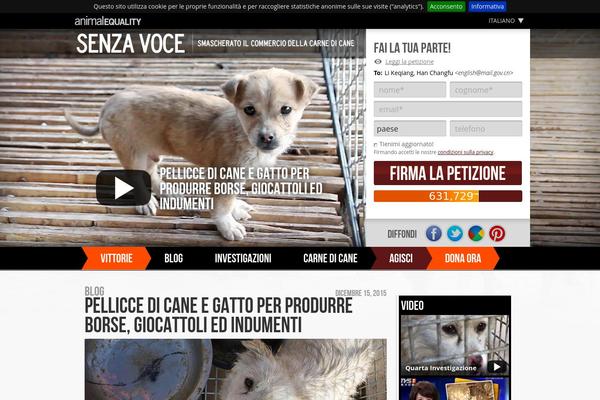 senzavoce.org site used Voicelessfriends