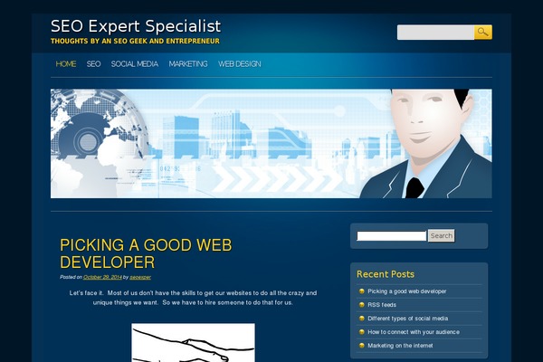 Online Marketer theme site design template sample