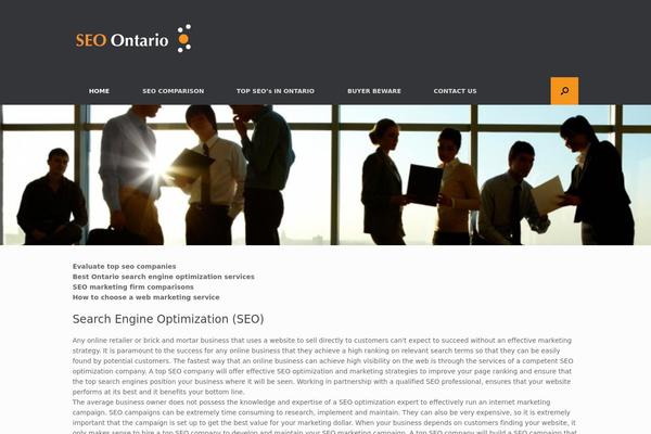 Vantage theme site design template sample