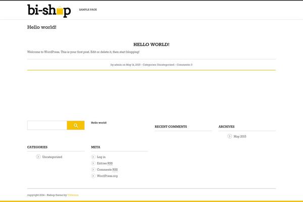 Bi-Shop theme site design template sample