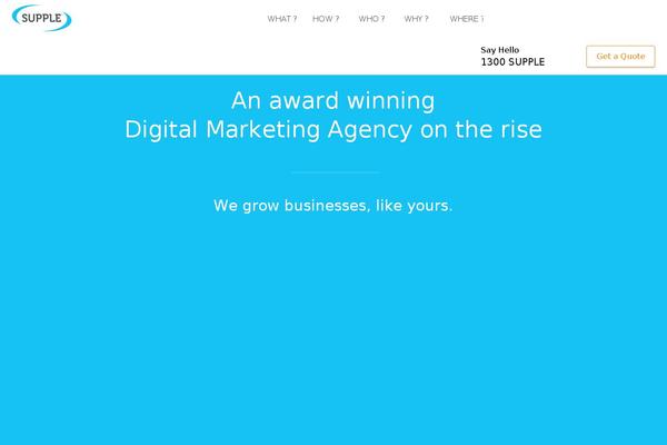 Supple theme site design template sample