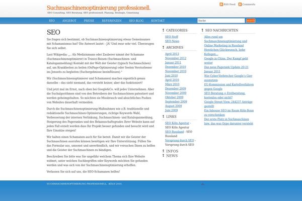 seo-schamane.de site used Blue Lucas